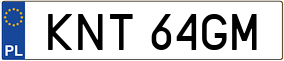 Trailer License Plate